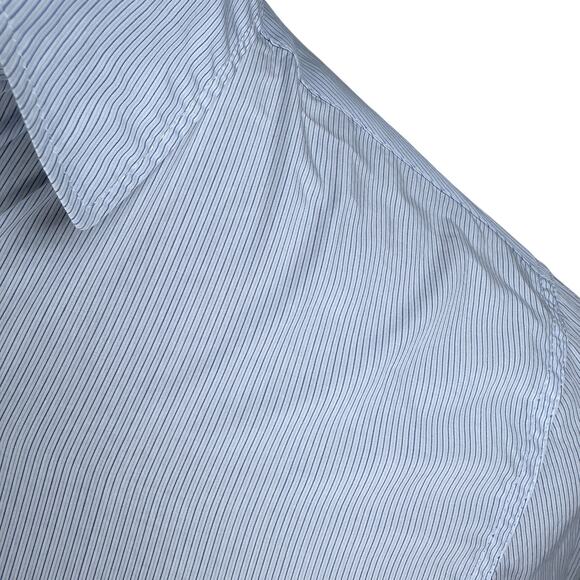 Isabel Marant Shirt Women’s 34 Blue Striped Cotton Long Sleeve Button-Up US 2 - Picture 3 of 11